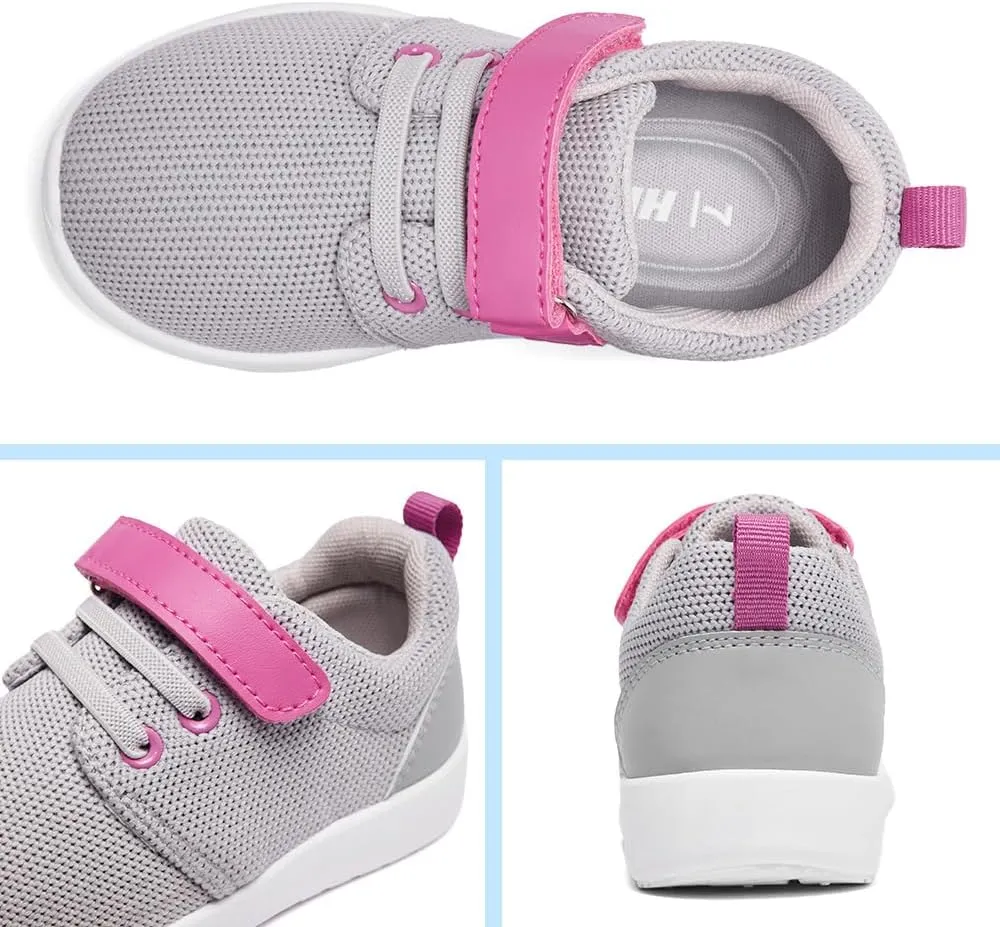 HIITAVE Toddler Tennis Shoes Girls Sneakers Walking Running Athletic Summer Shoes