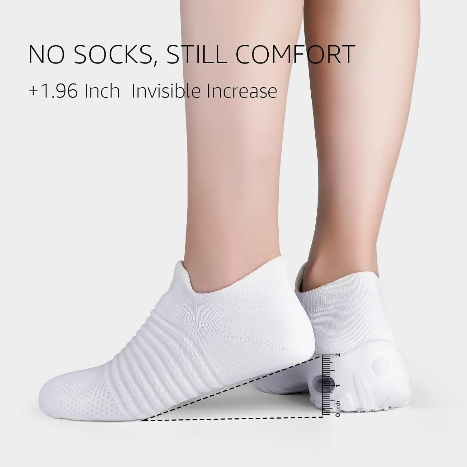 HKR Women's Walking Shoes Arch Support Non Slip Work Shoes Breathable Knit Upper Lightweight for Plantar Fasciitis