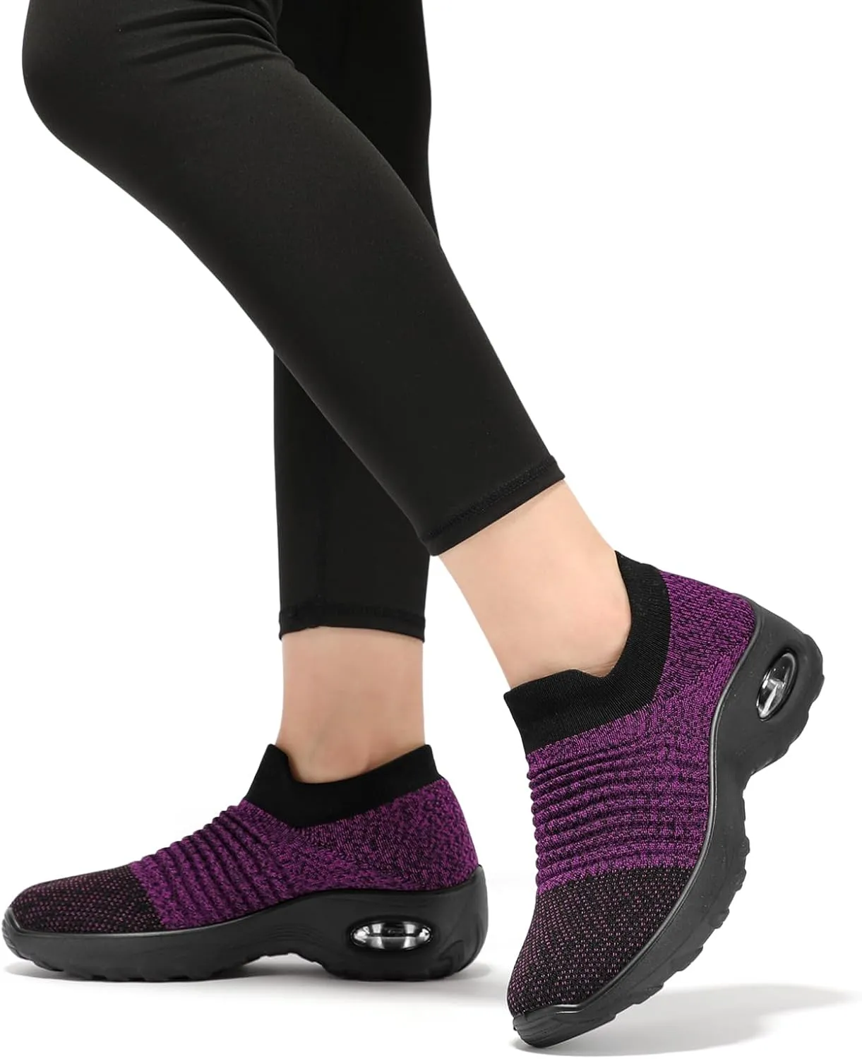 HKR Women’s Walking Shoes with Arch Support Lightweight Slip On Sneakers for Plantar Fasciitis