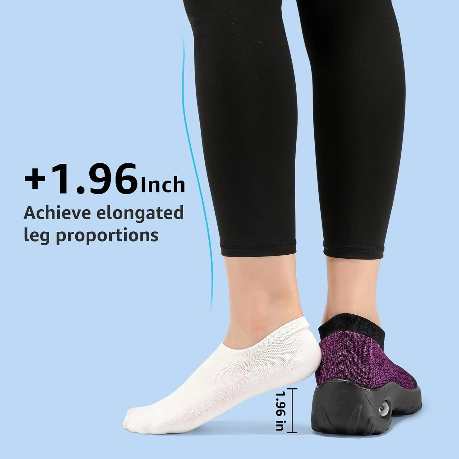 HKR Women’s Walking Shoes with Arch Support Lightweight Slip On Sneakers for Plantar Fasciitis