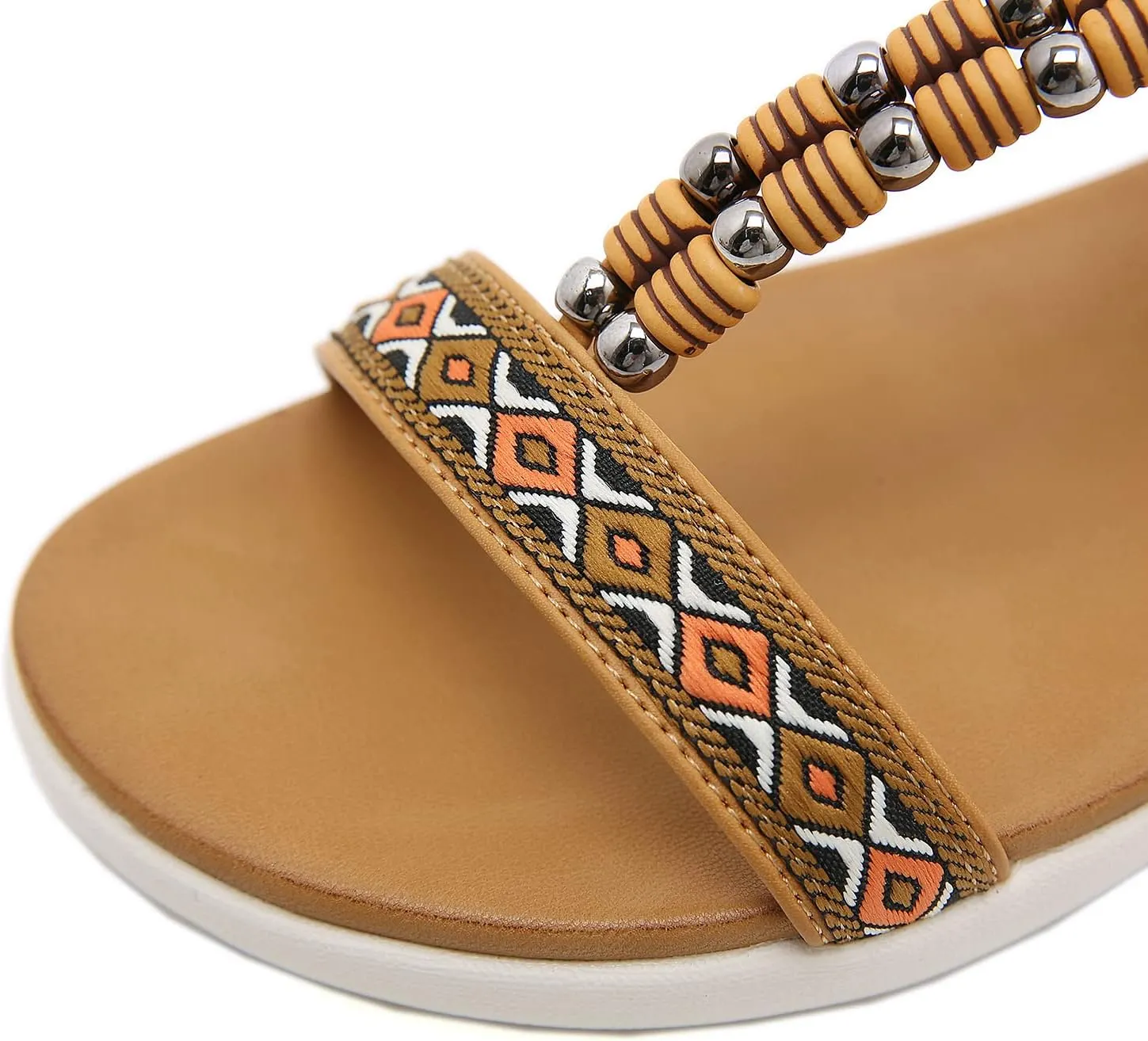 HNGHOU Women's Summer Sandals Shoes Casual Comfort Open Toe Shoes Flat Sandals
