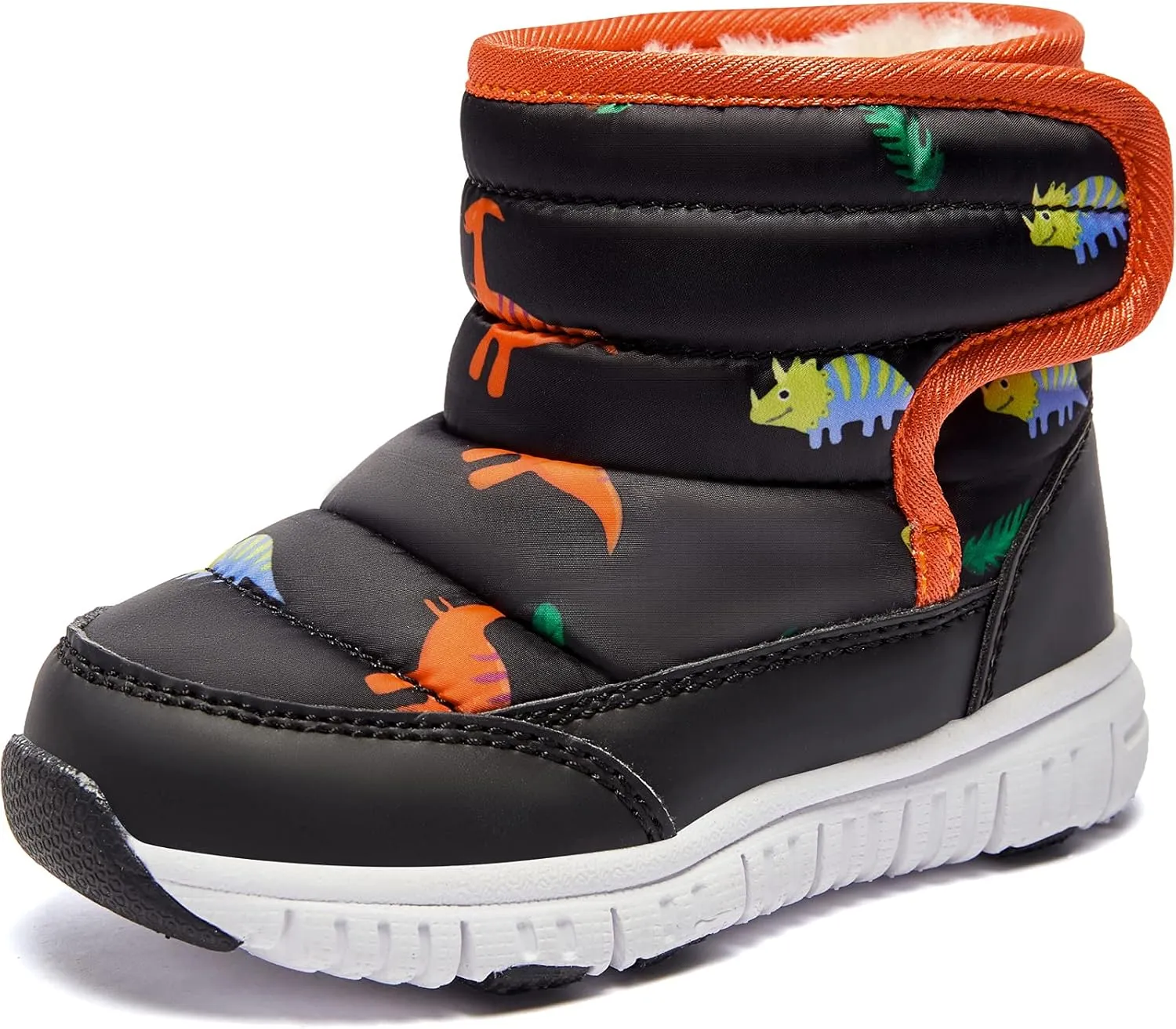 HOBIBEAR Boys Girls Toddler Snow Boots Waterproof Slip Resistant Outdoor Winter Shoes(Toddler/Little Kids/Big Kids)