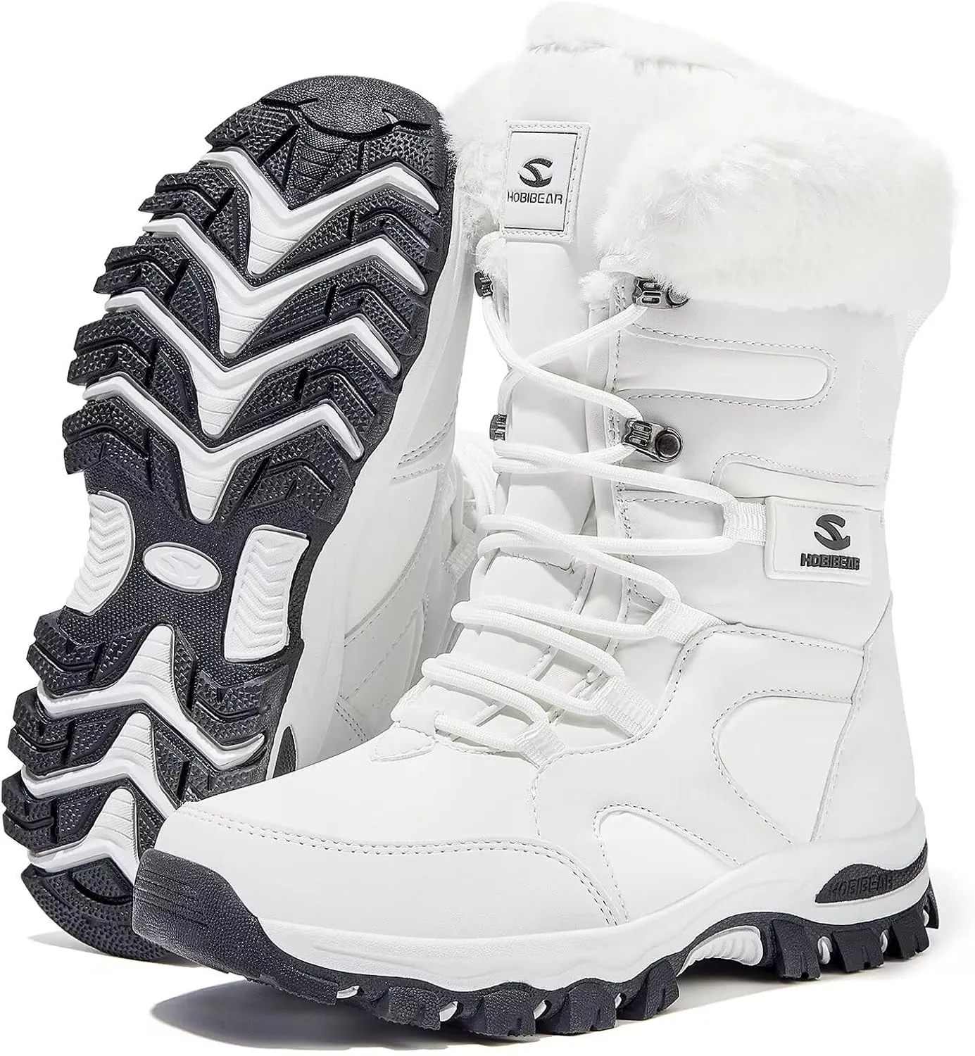 HOBIBEAR Women's Winter Snow Boots | Mid-Calf | Faux Fur | Water Resistant