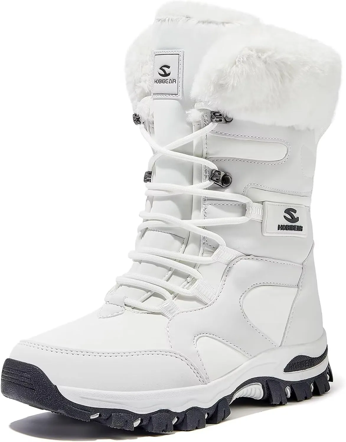HOBIBEAR Women's Winter Snow Boots | Mid-Calf | Faux Fur | Water Resistant