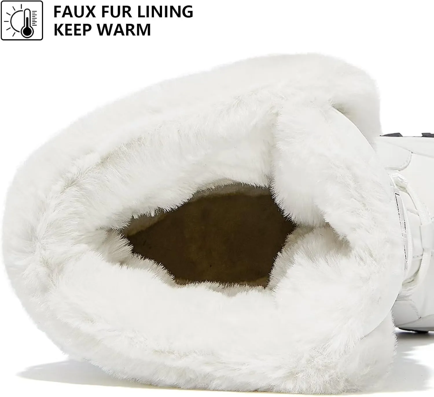HOBIBEAR Women's Winter Snow Boots | Mid-Calf | Faux Fur | Water Resistant
