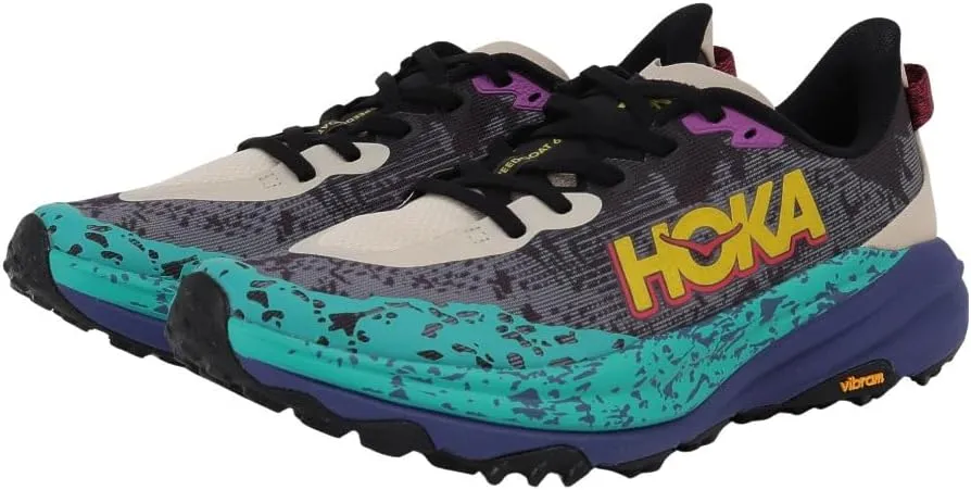 HOKA ONE ONE Men's Low-Top Sneakers, Oatmeal Mountain Iris, 10