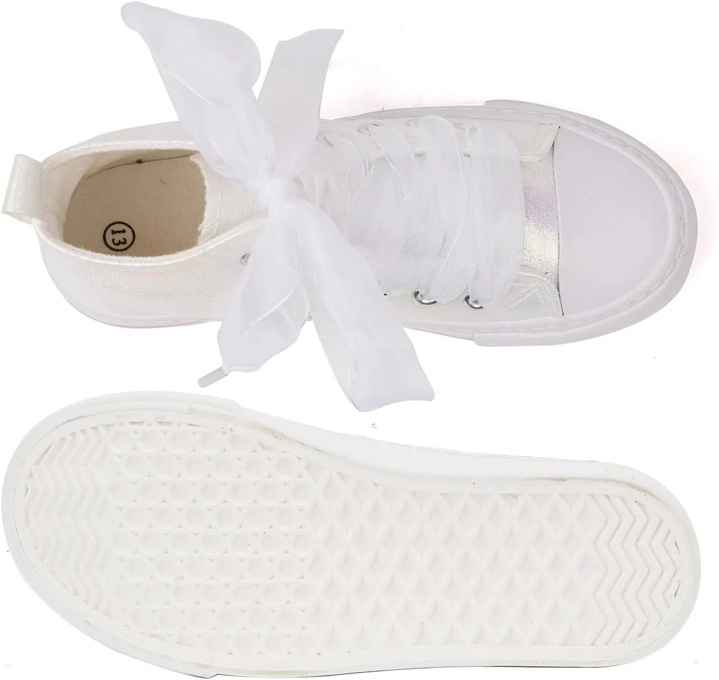 HugRain Toddler Girls Kids Sparkle Fashion Outdoor Walking Sneakers