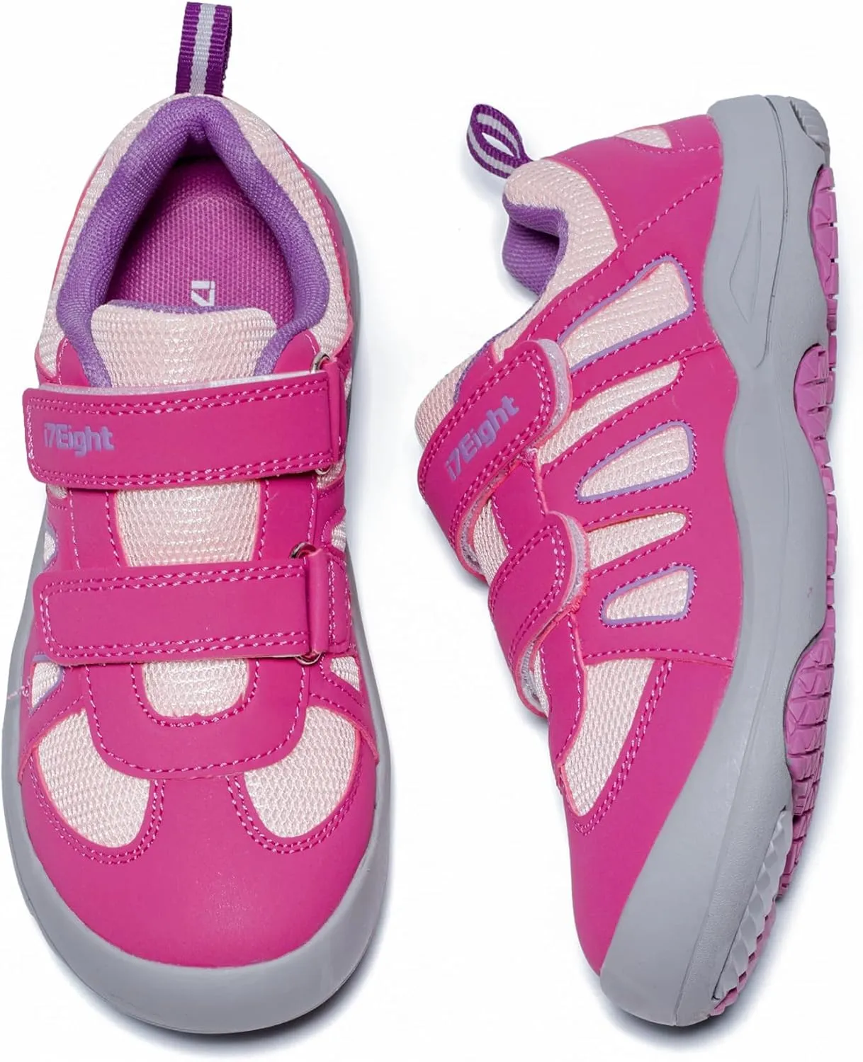 i78 Low Top Kids Boys Sports Hiking Shoes Breathable Synthetic Leather Sneakers Non-Slip Lightweight for Outdoor Running Trekking Trail Walking