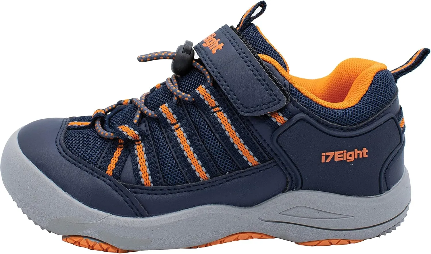 i78 Low Top Kids Boys Sports Hiking Shoes Breathable Synthetic Leather Sneakers Non-Slip Lightweight for Outdoor Running Trekking Trail Walking