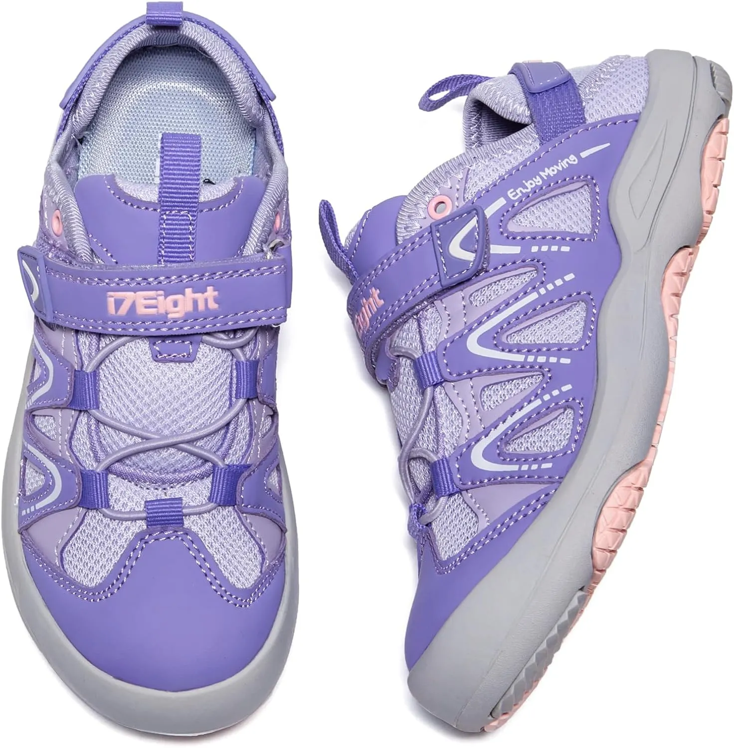 i78 Low Top Kids Boys Sports Hiking Shoes Breathable Synthetic Leather Sneakers Non-Slip Lightweight for Outdoor Running Trekking Trail Walking