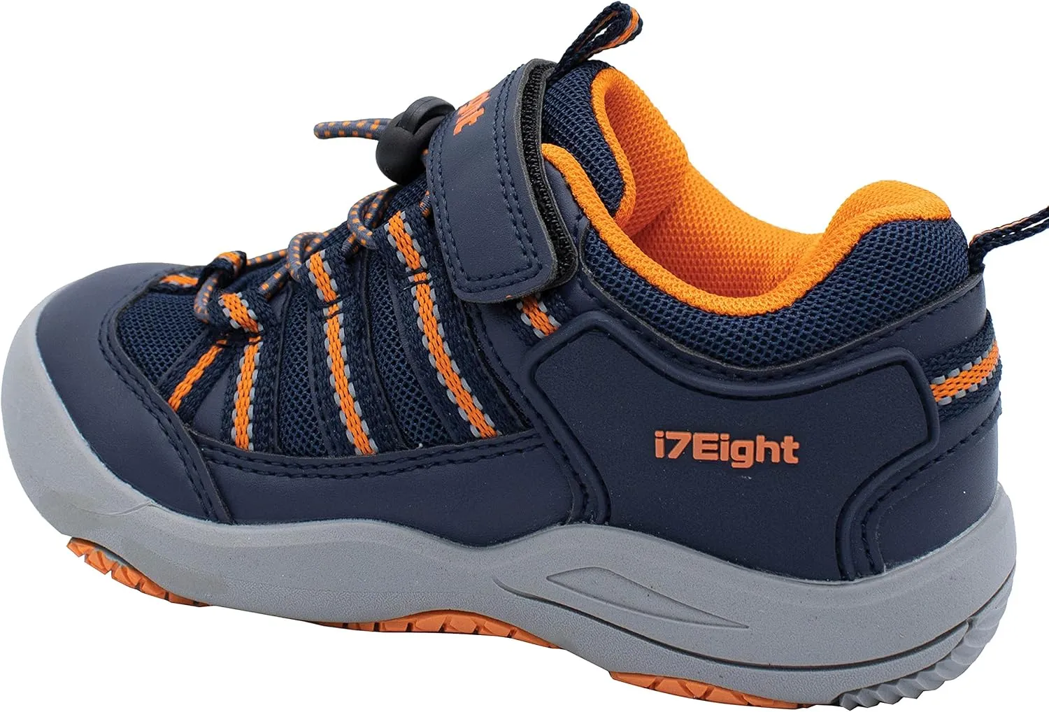 i78 Low Top Kids Boys Sports Hiking Shoes Breathable Synthetic Leather Sneakers Non-Slip Lightweight for Outdoor Running Trekking Trail Walking