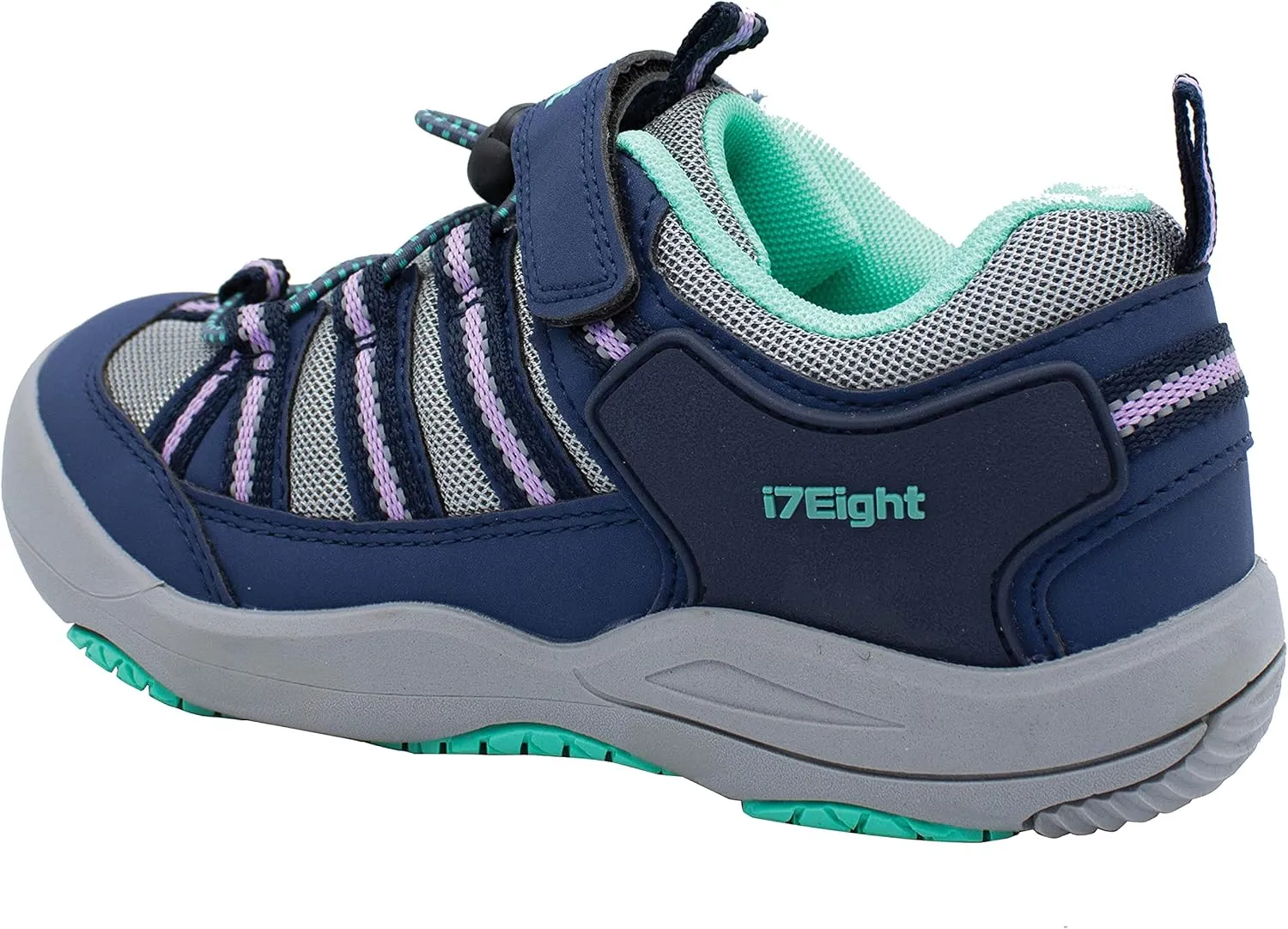 i78 Low Top Kids Boys Sports Hiking Shoes Breathable Synthetic Leather Sneakers Non-Slip Lightweight for Outdoor Running Trekking Trail Walking
