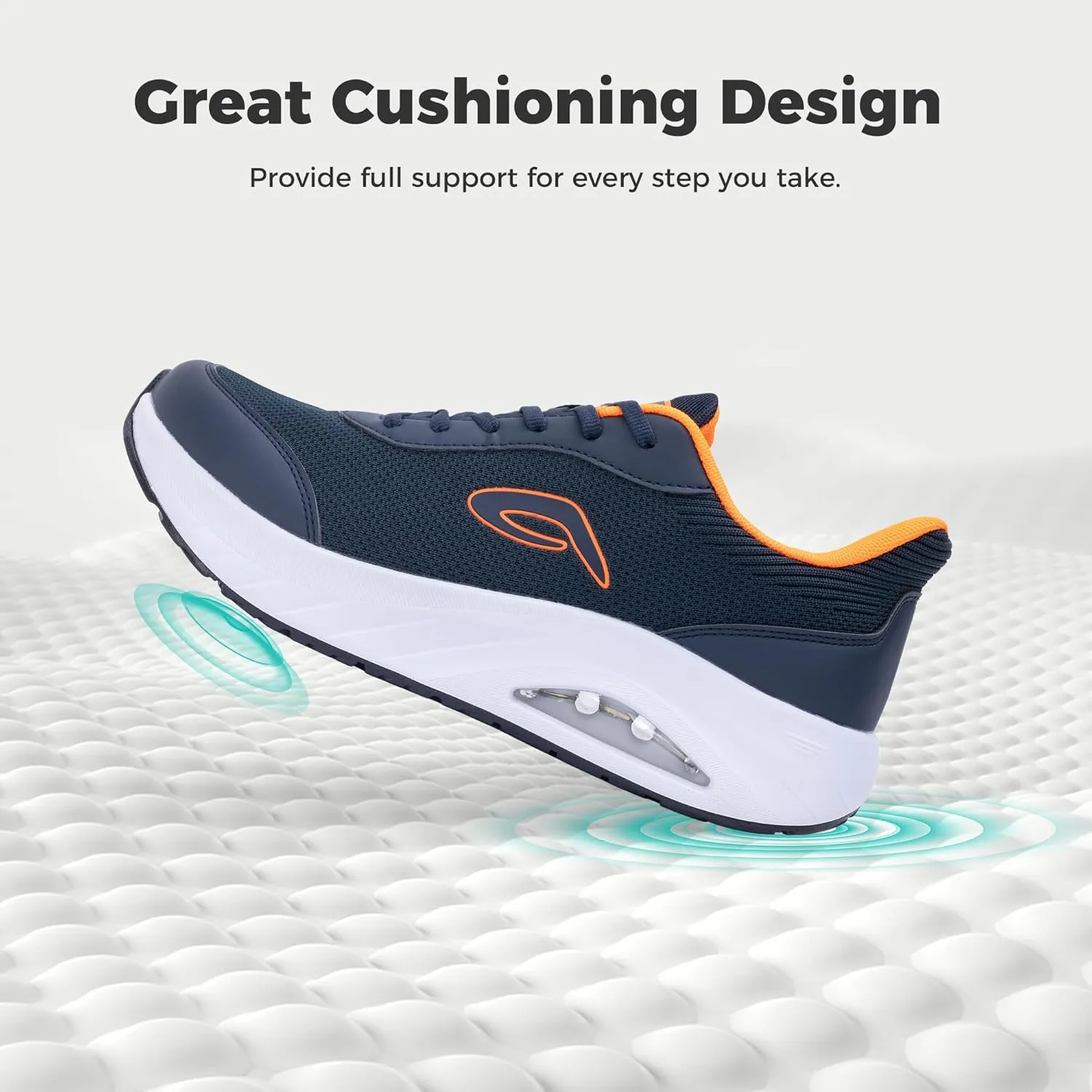 IIV Wide Toe Box Shoes for Men | Arch Support Walking Tennis Sneakers | Orthotic Shoes for Bunions, Plantar Fasciitis, Standing All Day