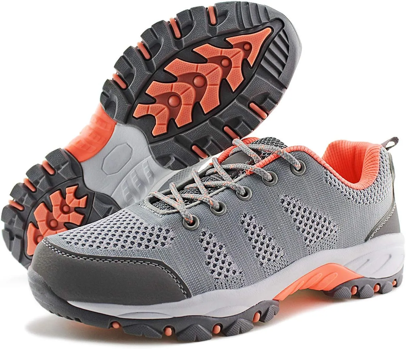 JABASIC Women Hiking Shoes Breathable Mesh Athletic Outdoor Sneakers