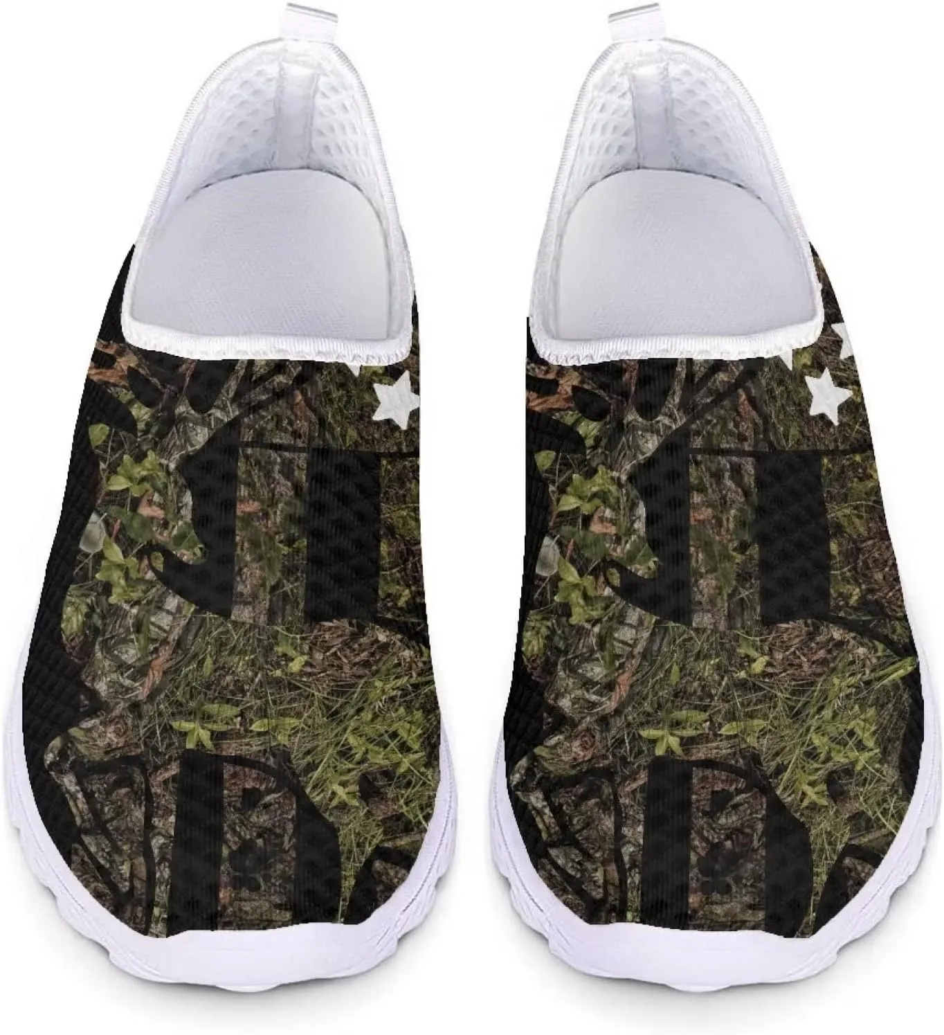 Jeiento Christmas Athletic Running Shoes for Women - Fashion Tennis Walking Sneakers