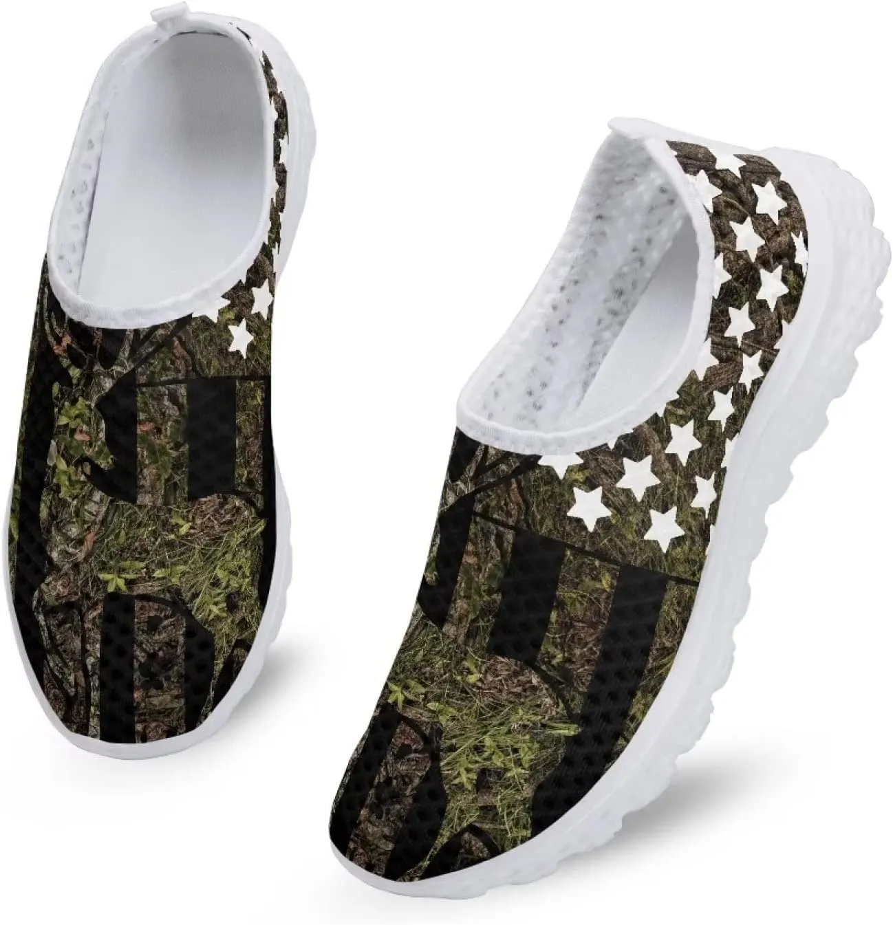 Jeiento Christmas Athletic Running Shoes for Women - Fashion Tennis Walking Sneakers
