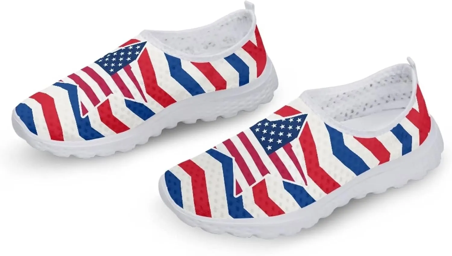 Jeiento Christmas Shoes for Womens Girls Walking Shoes Tennis Shoes Breathable Comfortable Athletic Running Shoe US 5.5-11.5