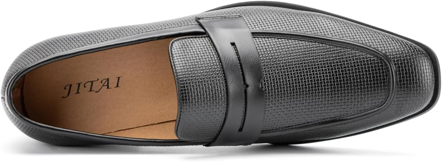 JITAI Mens Velvet Loafers Dress Shoes Loafers for Men Tuxedo Suit Shoes