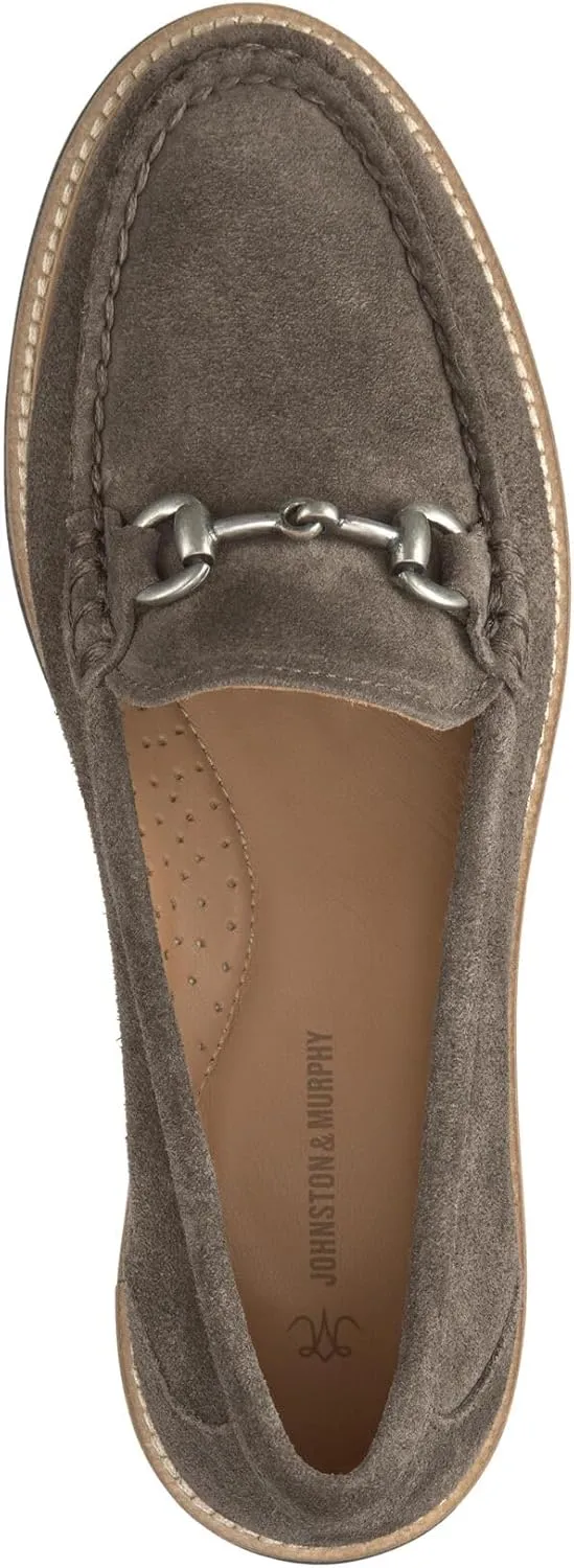 Johnston & Murphy Emmalynn Bit Loafer for Women – 2” Heeled Loafers for Women, Slip On Dress Shoes for Women