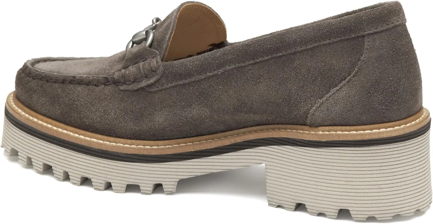 Johnston & Murphy Emmalynn Bit Loafer for Women – 2” Heeled Loafers for Women, Slip On Dress Shoes for Women