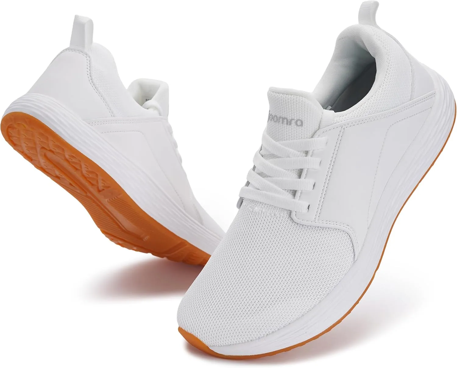 Joomra Men's Zero Drop Running Tennis Shoes | Slip on Walking Sneakers   Wide Toe Box