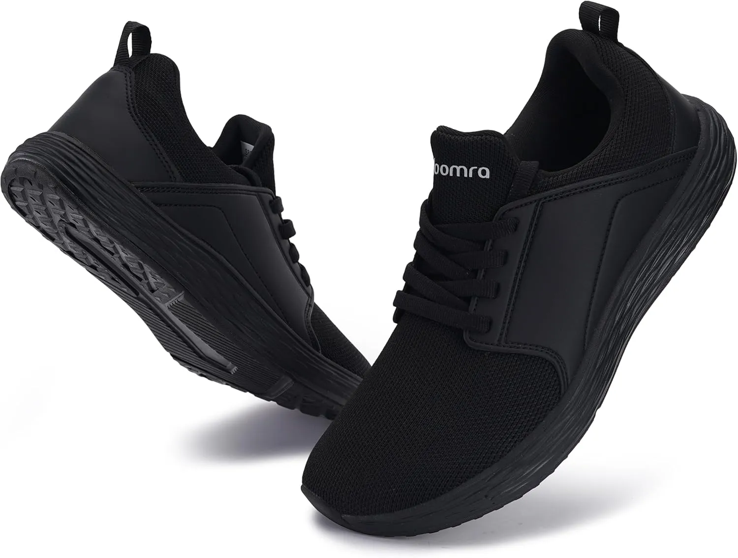 Joomra Men's Zero Drop Running Tennis Shoes | Slip on Walking Sneakers   Wide Toe Box