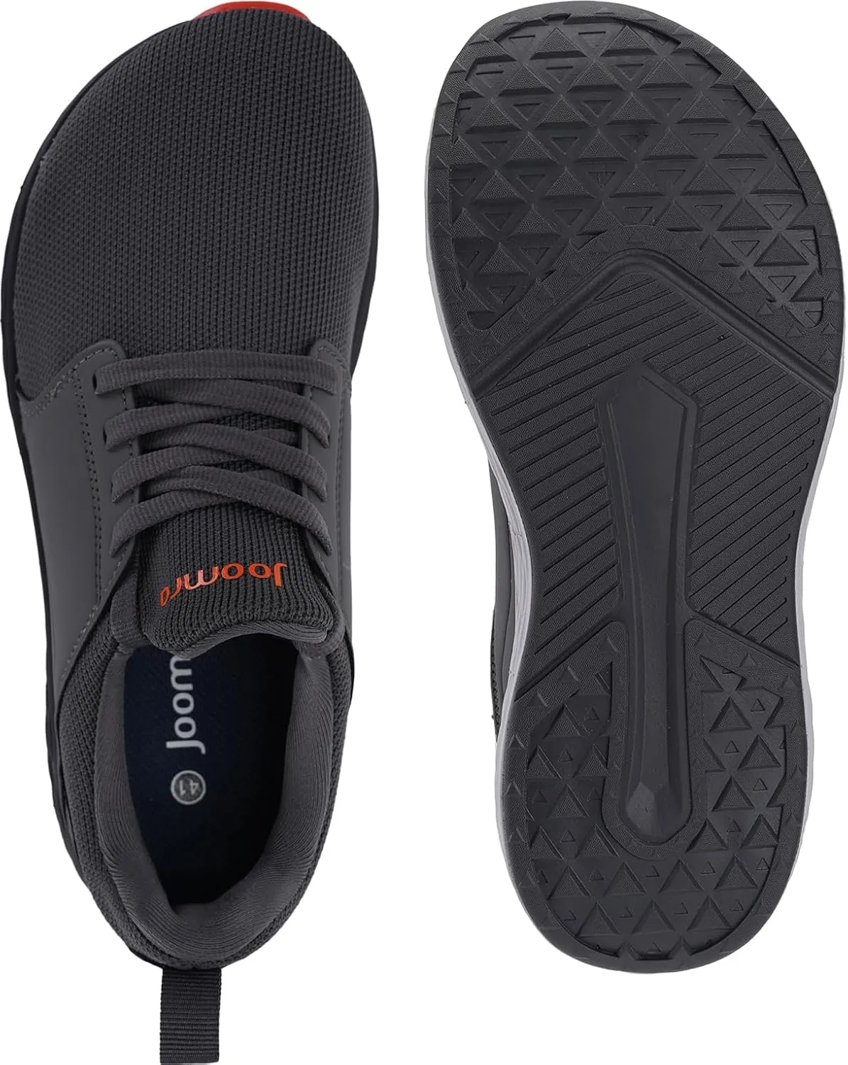 Joomra Men's Zero Drop Running Tennis Shoes | Slip on Walking Sneakers   Wide Toe Box
