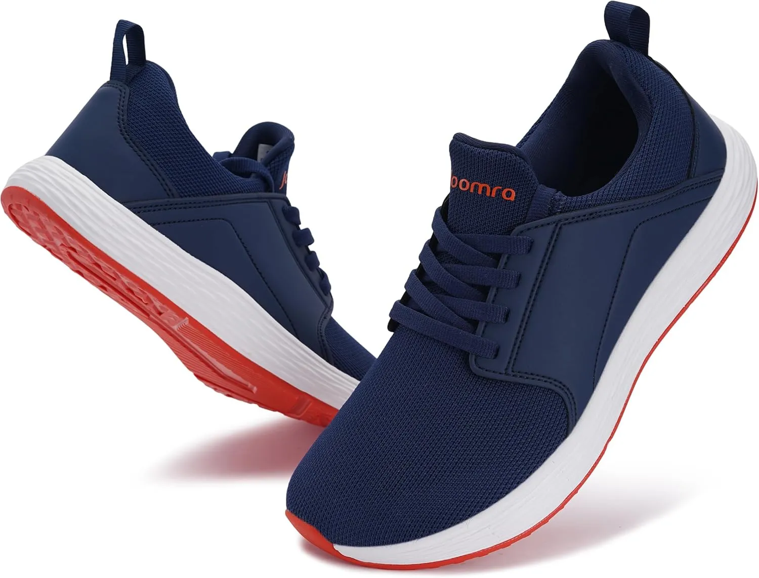 Joomra Men's Zero Drop Running Tennis Shoes | Slip on Walking Sneakers   Wide Toe Box