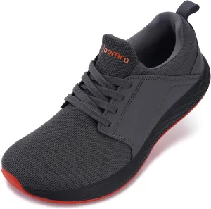 Joomra Men's Zero Drop Running Tennis Shoes | Slip on Walking Sneakers   Wide Toe Box