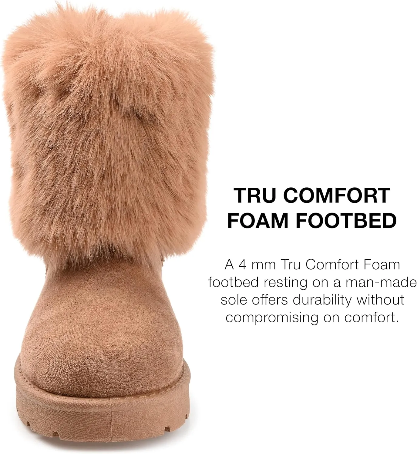 Journee Collection Women's Tru Comfort Foam Shanay Boot Mid Calf