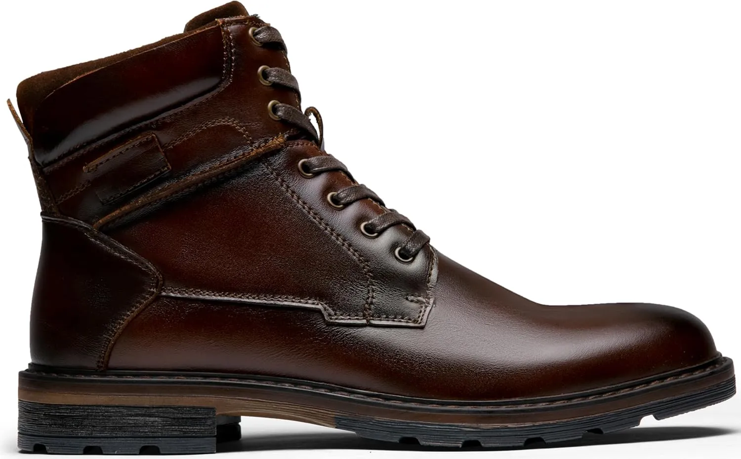 Jousen Mens Boots Casual Leather Boots for Men Chukka Fashion Men's Dress Boots