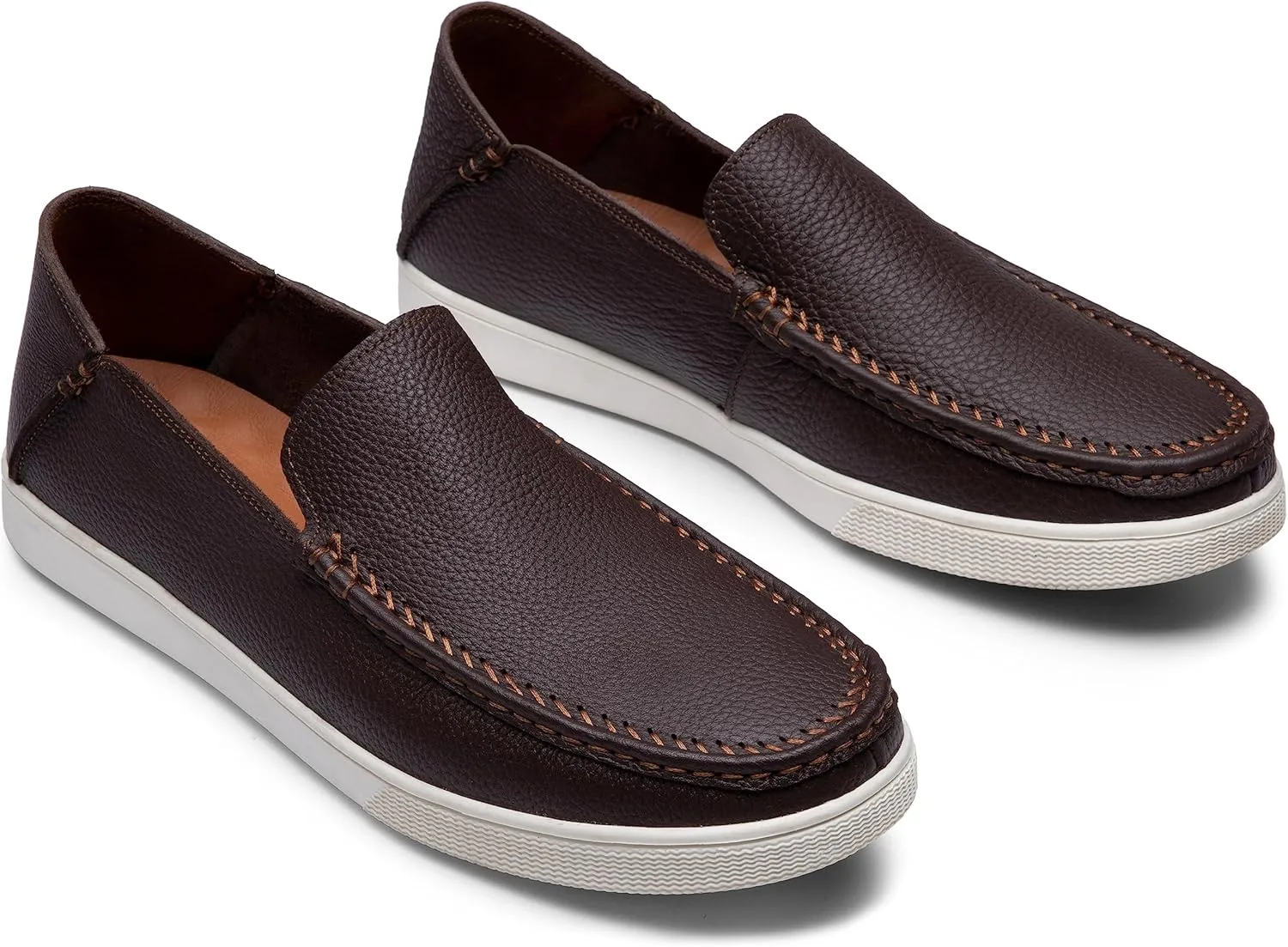 Jousen Men's Loafers & Slip-ons Leather Mens Casual Shoes