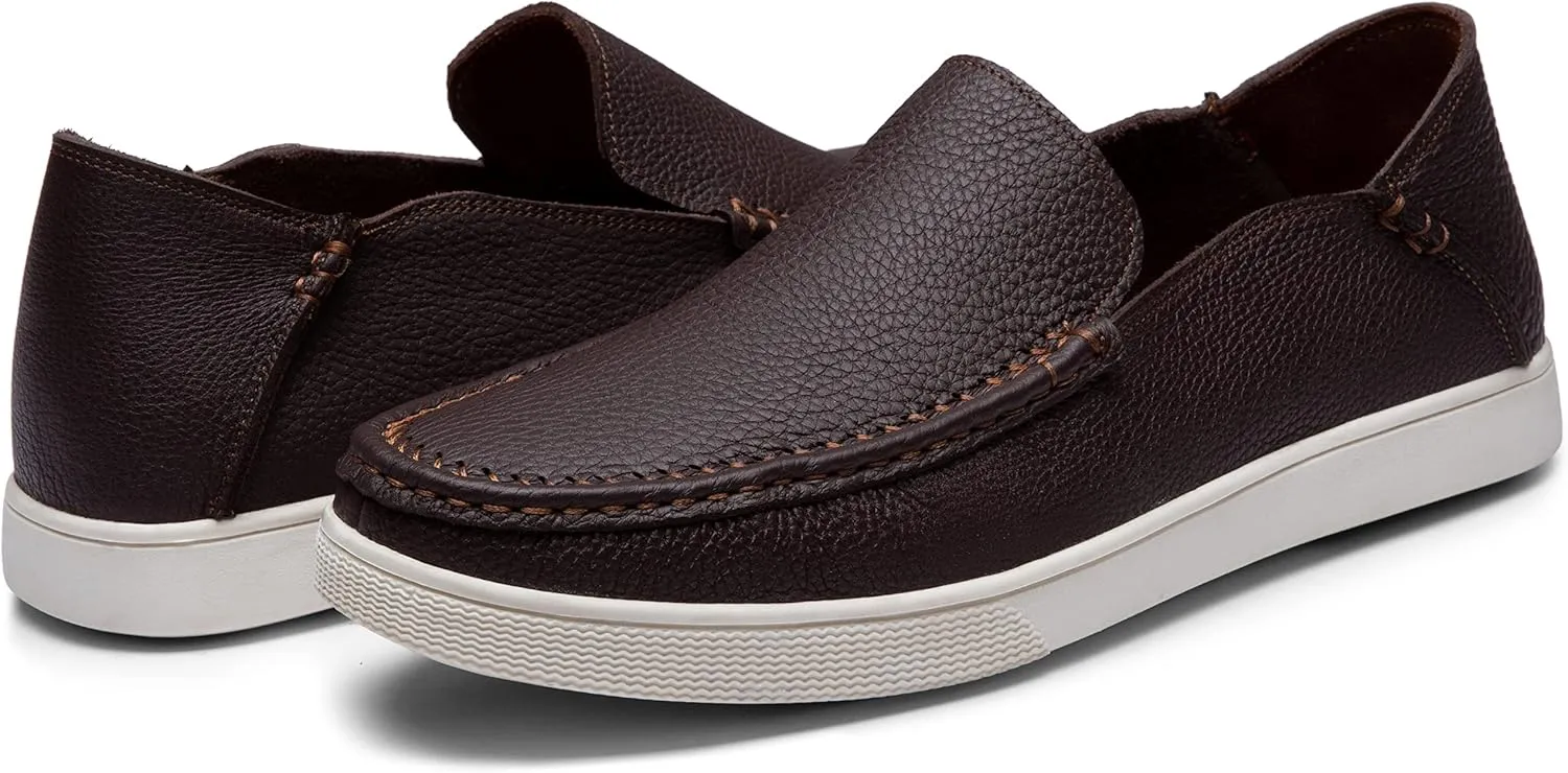 Jousen Men's Loafers & Slip-ons Leather Mens Casual Shoes