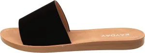 KAYDAY Womens Flip Flop Sandals Basic Plain Slippers Slip On Sandals Slides Casual Peep Open Toe ROMEO