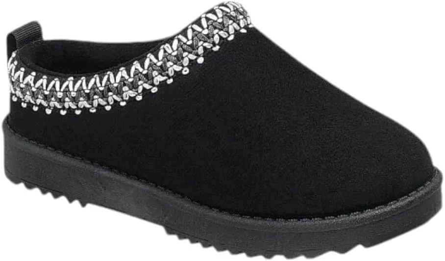Kids & Girls Mini Low Ankle Boot Fur Lined Warm Slipper Shoes