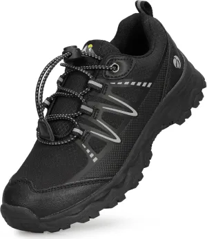 Kids Boys Running Shoes Waterproof Non-Slip Breathable Low-Top Outdoor Hiking Walking Sneakers (Little/Big Kids)