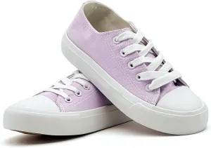 Kids Canvas Shoes for Boys Girls Toddler Classic Low Top Sneakers Lace up Tennis Shoes Walking Shoes Big Kid Running Sneakers