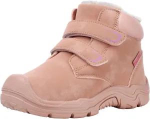 Kids Girls Boys Winter Snow Boots Fur Lined Warm Ankle Boots Non Slip Outdoor Hiking Trekking Shoes