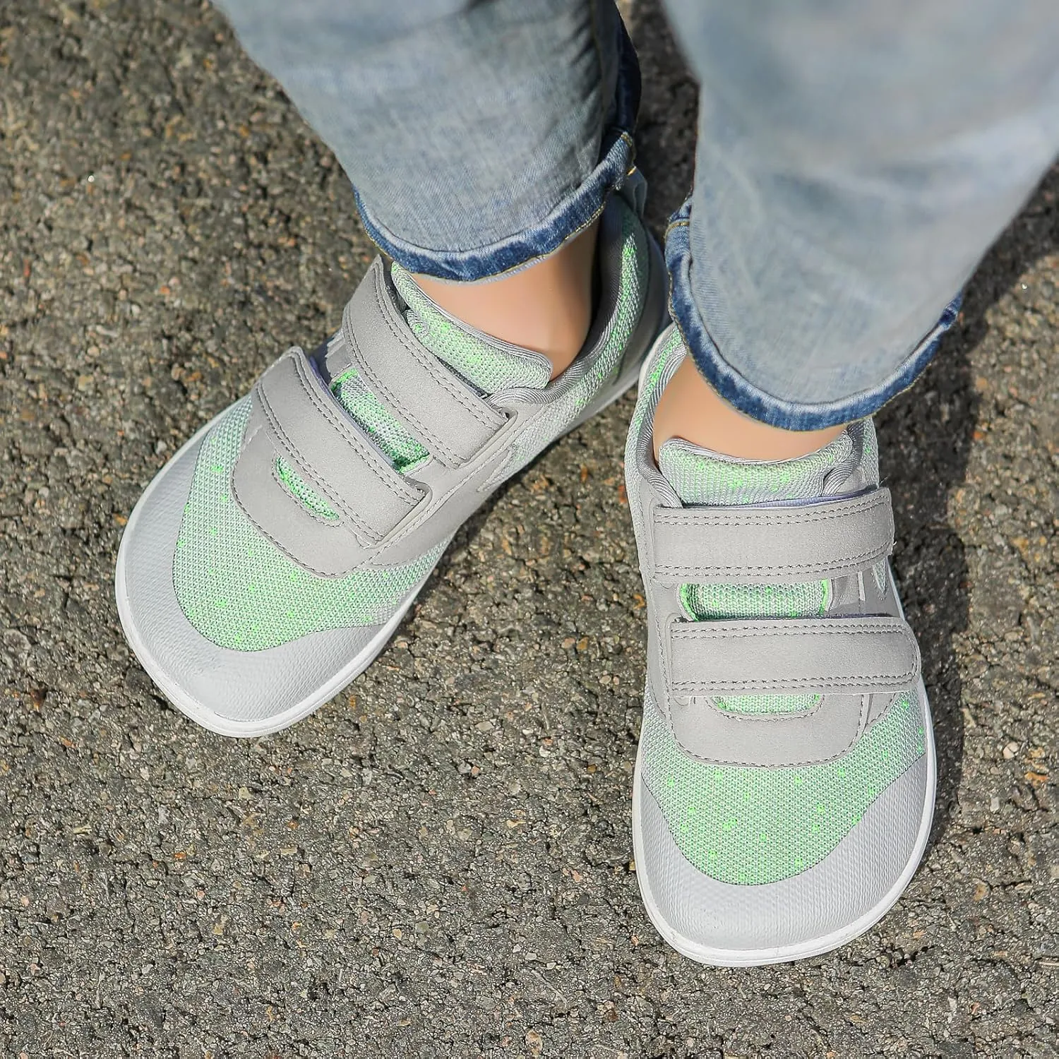 Kids Slip On Barefoot Toddler Boys/Girls Wide Toe Box Sneakers Zero Drop Minimalist Outdoor Activities Walking Running Shoes