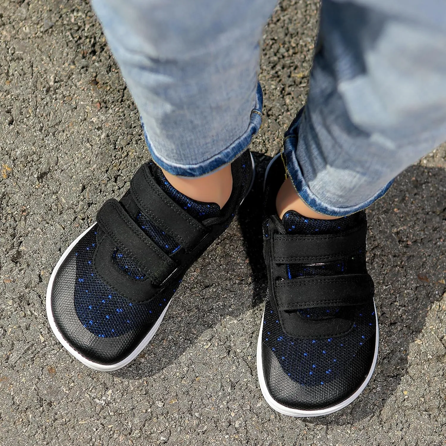 Kids Slip On Barefoot Toddler Boys/Girls Wide Toe Box Sneakers Zero Drop Minimalist Outdoor Activities Walking Running Shoes