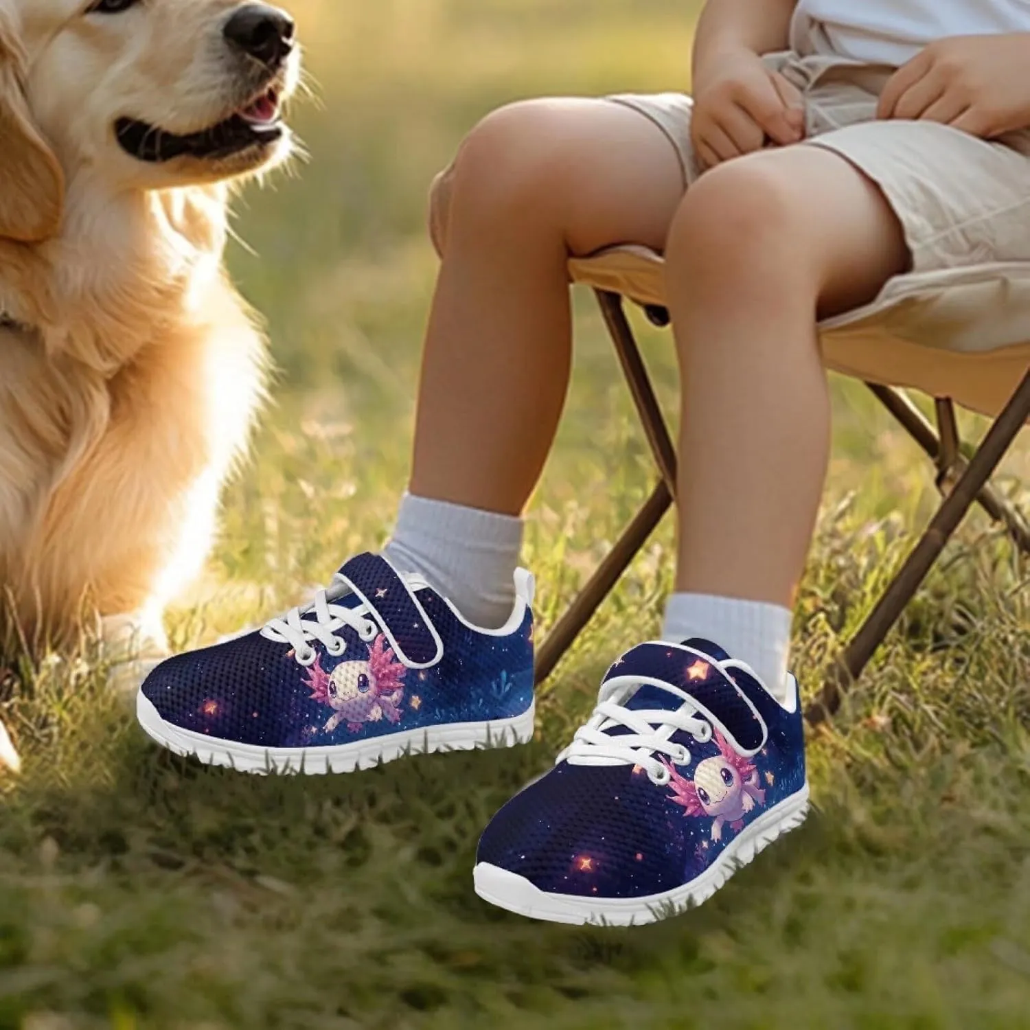 Kids Slip On Sneakers for Girls Soft Lightweight Athletic Tennis Shoes