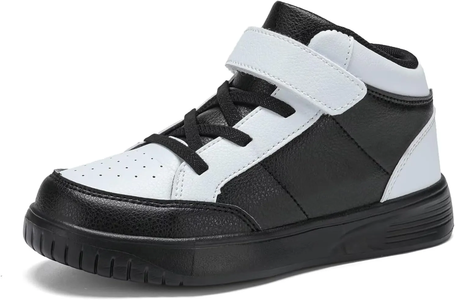 Kids Sneakers Boys Running Shoes Girls High Top Casual Lightweight Classic Adjustable Strap Sneakers