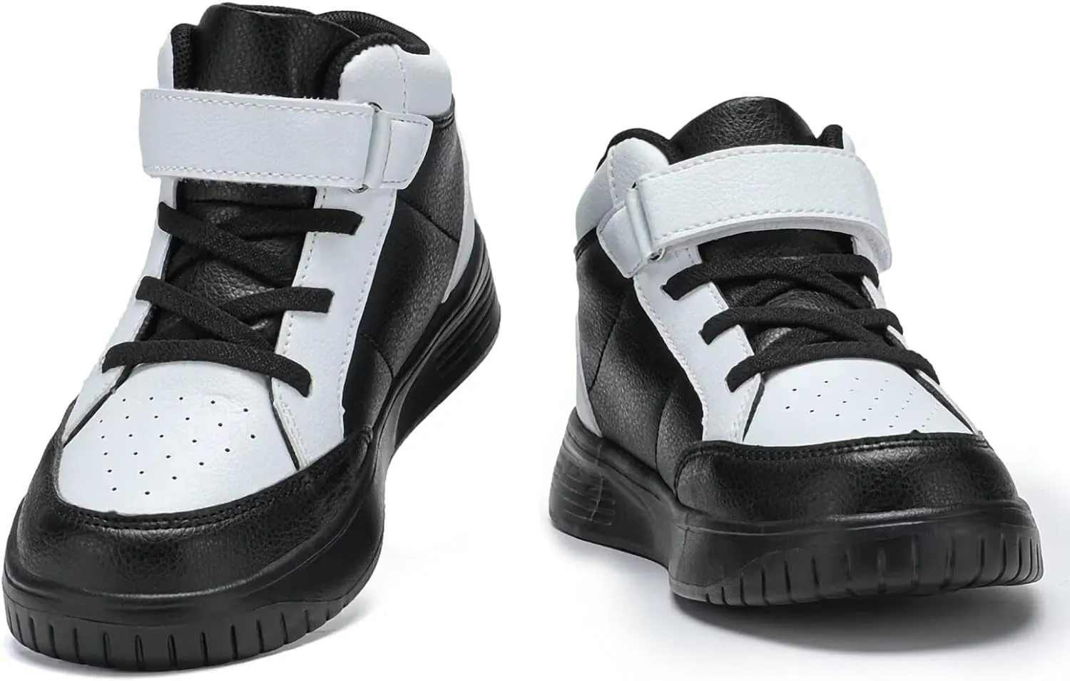 Kids Sneakers Boys Running Shoes Girls High Top Casual Lightweight Classic Adjustable Strap Sneakers