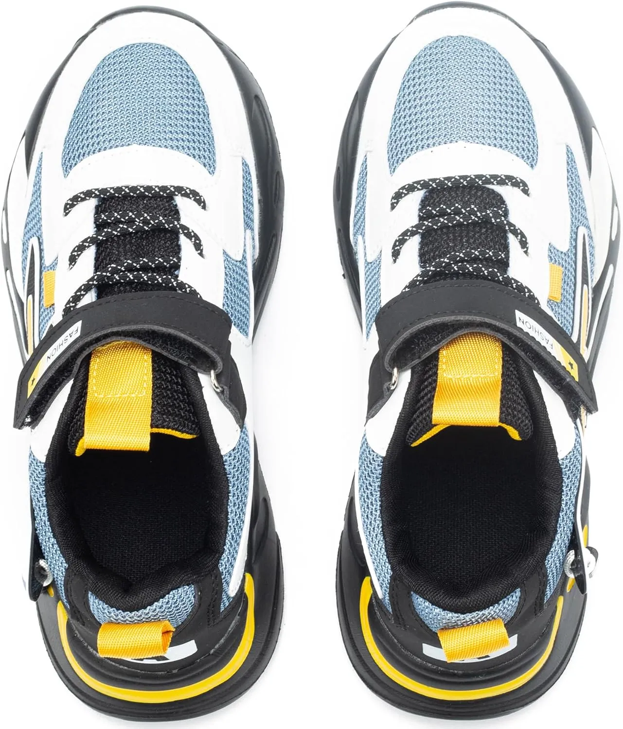 Kids Sneakers for Boys Girls Mesh Breathable Running Shoes Lightweight Hook and Loop Athletic Casual Shoes