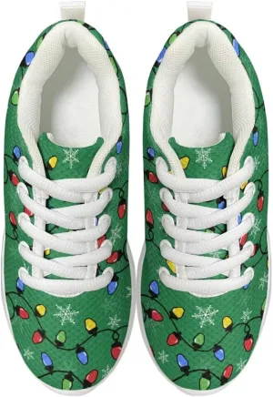 Kids Sneakers Running Shoes Boys Girls Primary School Students Sport Shoes Lace-Up Shoes Non-Slip Walking Tennis Sneaker for Children |Big Kids Black US 11-5