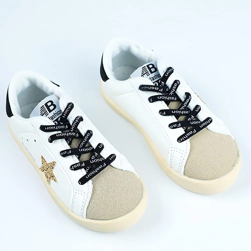 Kids Sparkle Star Sneakers Casual Sports Running Shoes for Girls Boys
