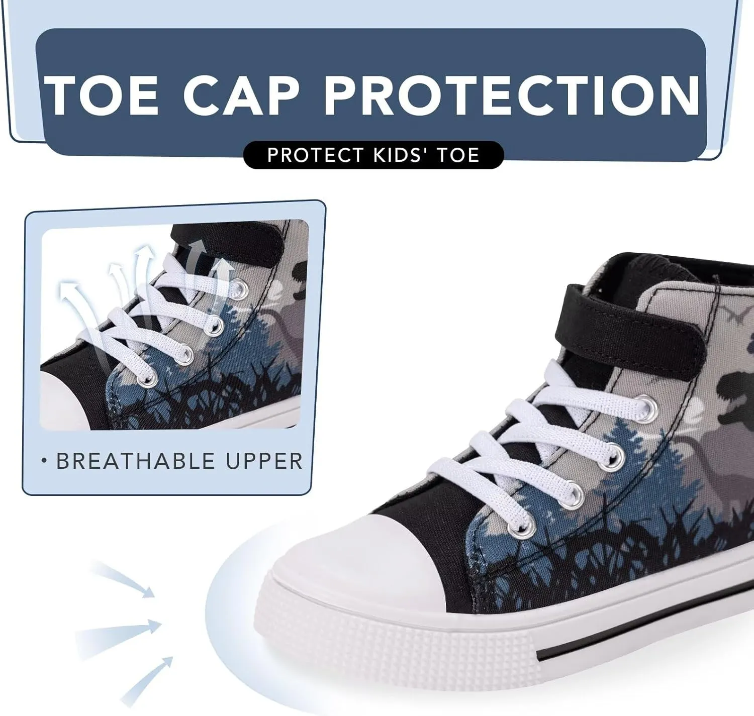 Kids Toddler Sneakers Girls Boys High Top Canvas Shoes Unisex-Child Casual Shoes