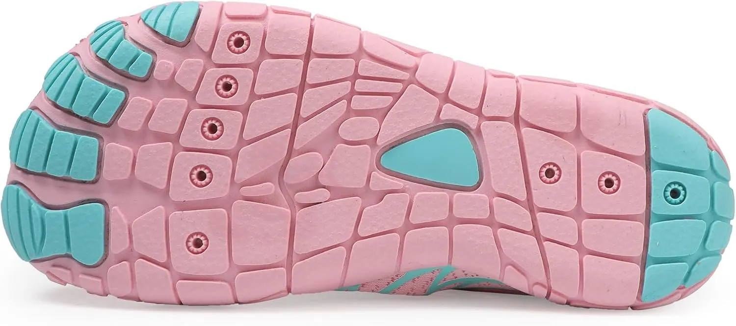 Kids Water Shoes Boys Girls Aqua Shoes Quick Dry Lightweigh Barefoot Water Sneakers Slip on Shoes Hiking Walking for Beach Pool Swim Athletic Outdoor Sports Shoes(Toddler/Little Kid/Big Kid)