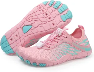 Kids Water Shoes Boys Girls Aqua Shoes Quick Dry Lightweigh Barefoot Water Sneakers Slip on Shoes Hiking Walking for Beach Pool Swim Athletic Outdoor Sports Shoes(Toddler/Little Kid/Big Kid)