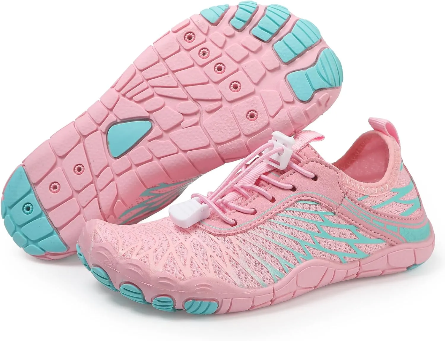 Kids Water Shoes Boys Girls Aqua Shoes Quick Dry Lightweigh Barefoot Water Sneakers Slip on Shoes Hiking Walking for Beach Pool Swim Athletic Outdoor Sports Shoes(Toddler/Little Kid/Big Kid)